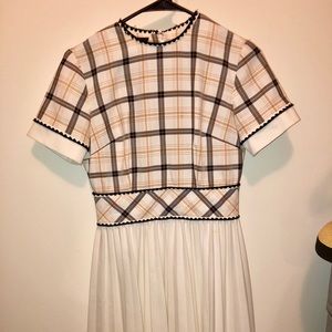 Vintage A-Line Plaid Dress